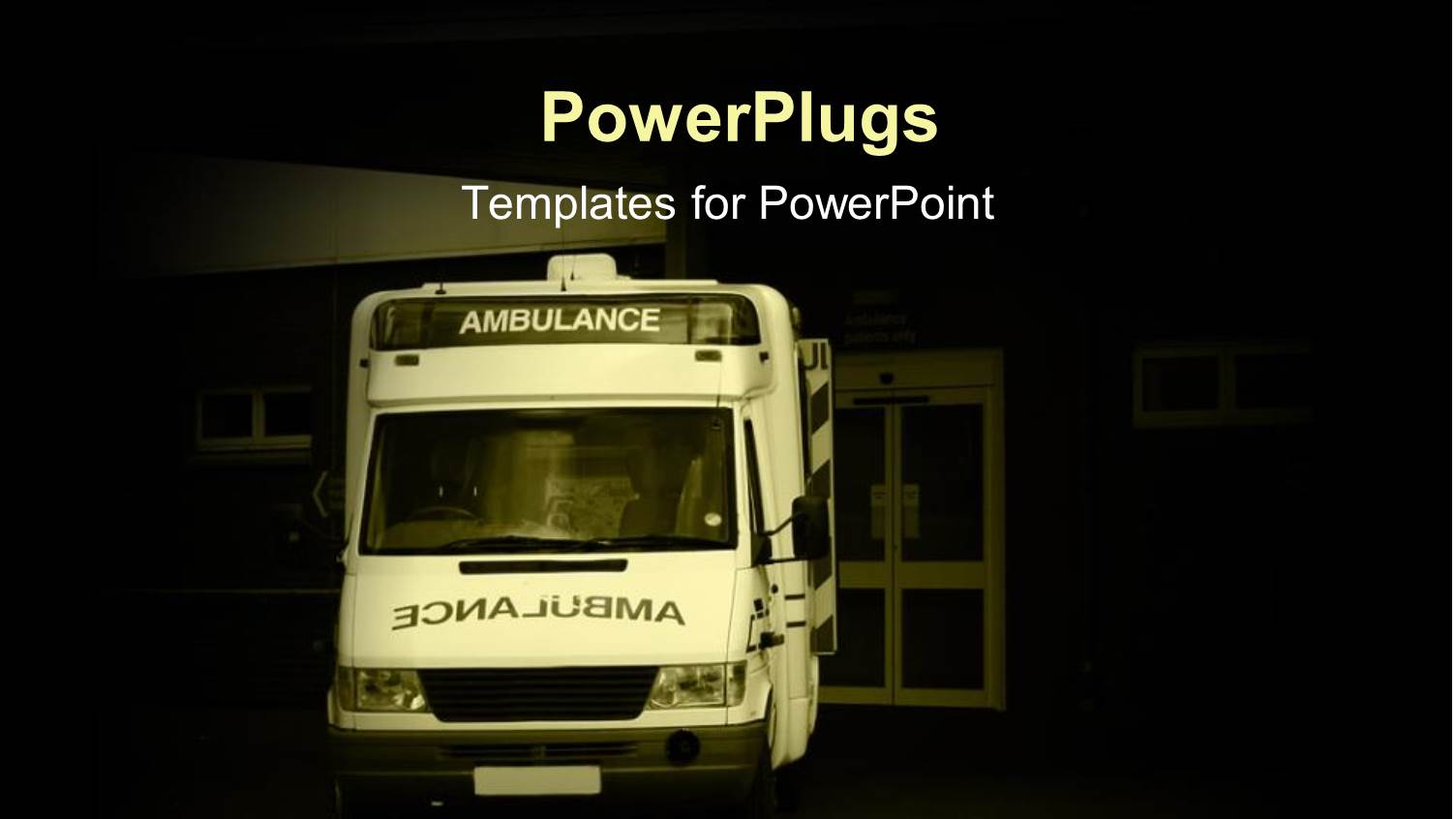 Hospital Emergency Unit with Ambulance on Standby