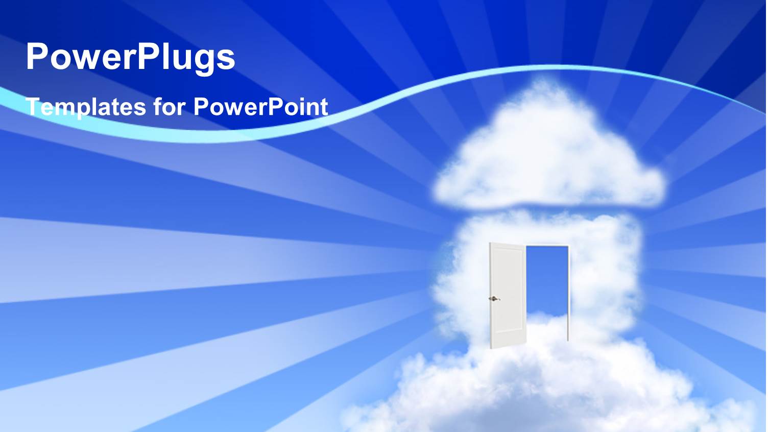 a House Made of Clouds with a Bluish Background