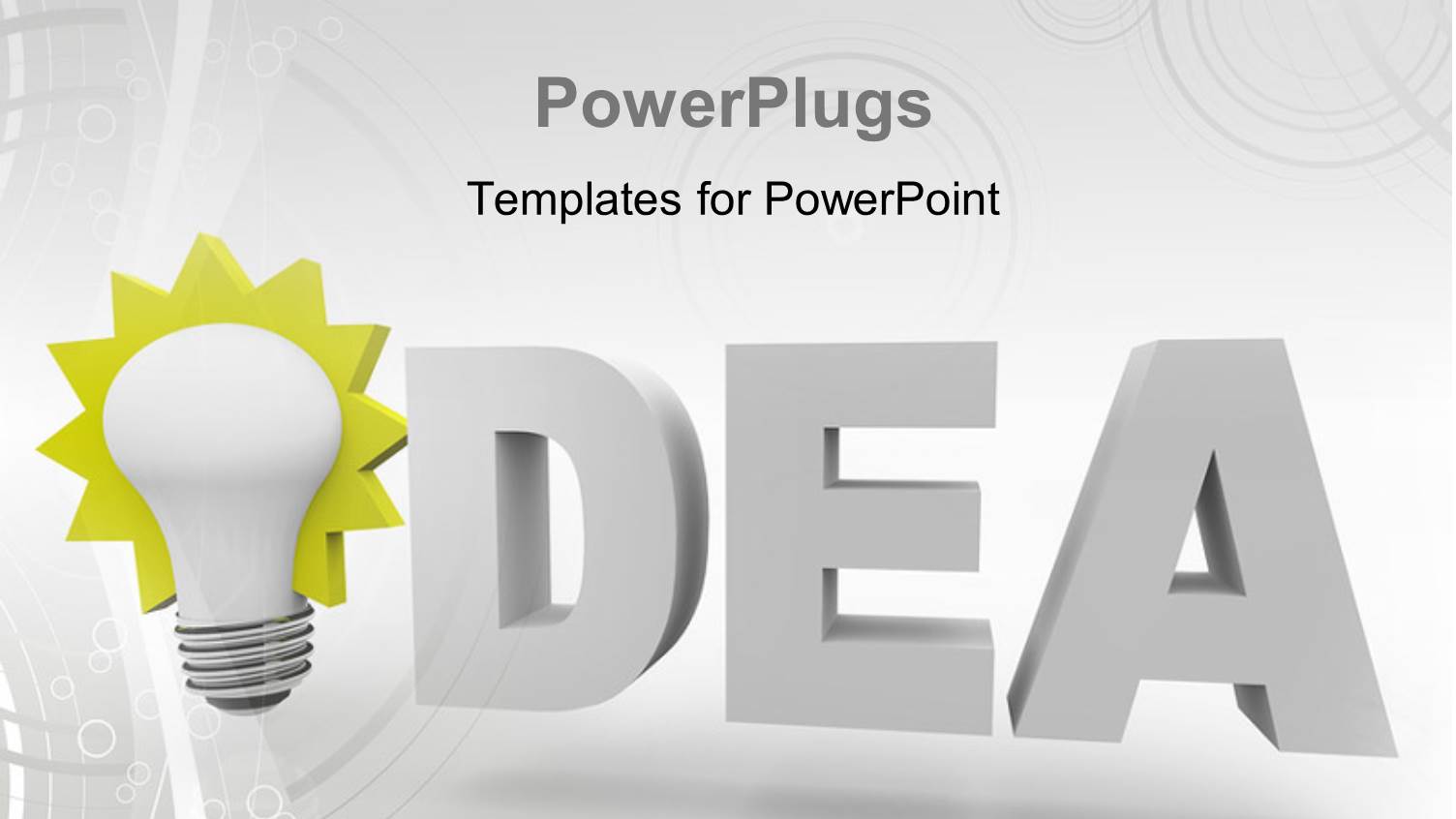 huge 3D Text that Spells Out the Word 