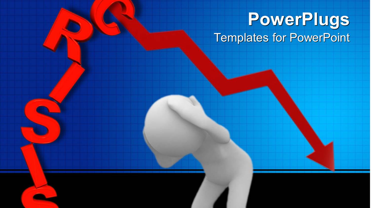 a Human Character Holding his Head with a Text that Spells Out the Words 