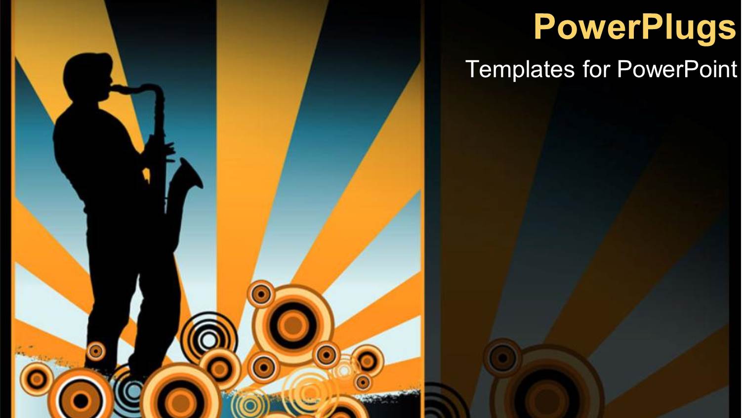 a Human Character Playing a Saxophone with a Music Theme