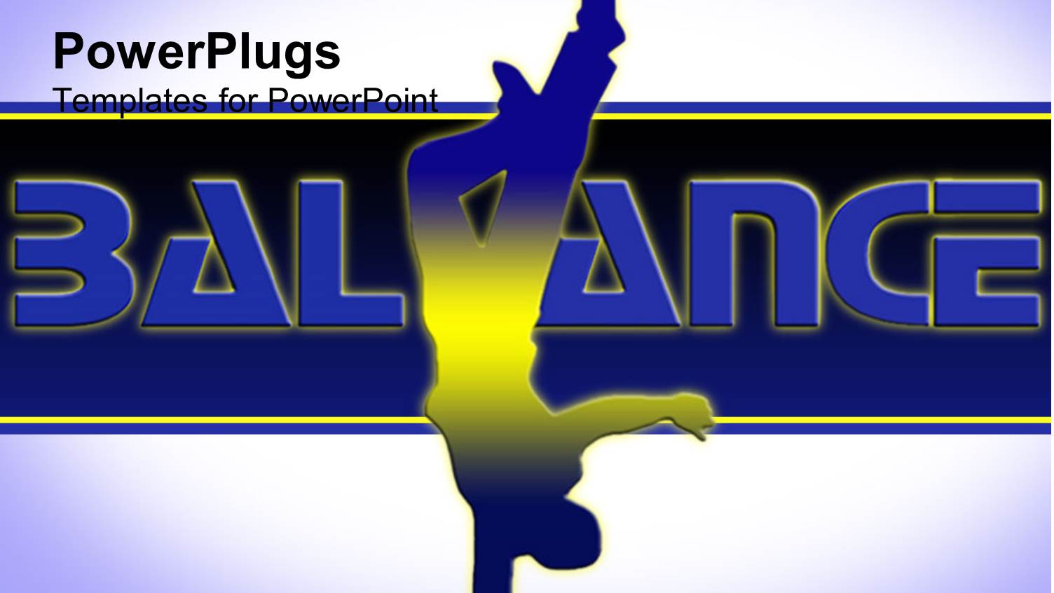 Human Figure Trying to Balance on One Hand Upside Down