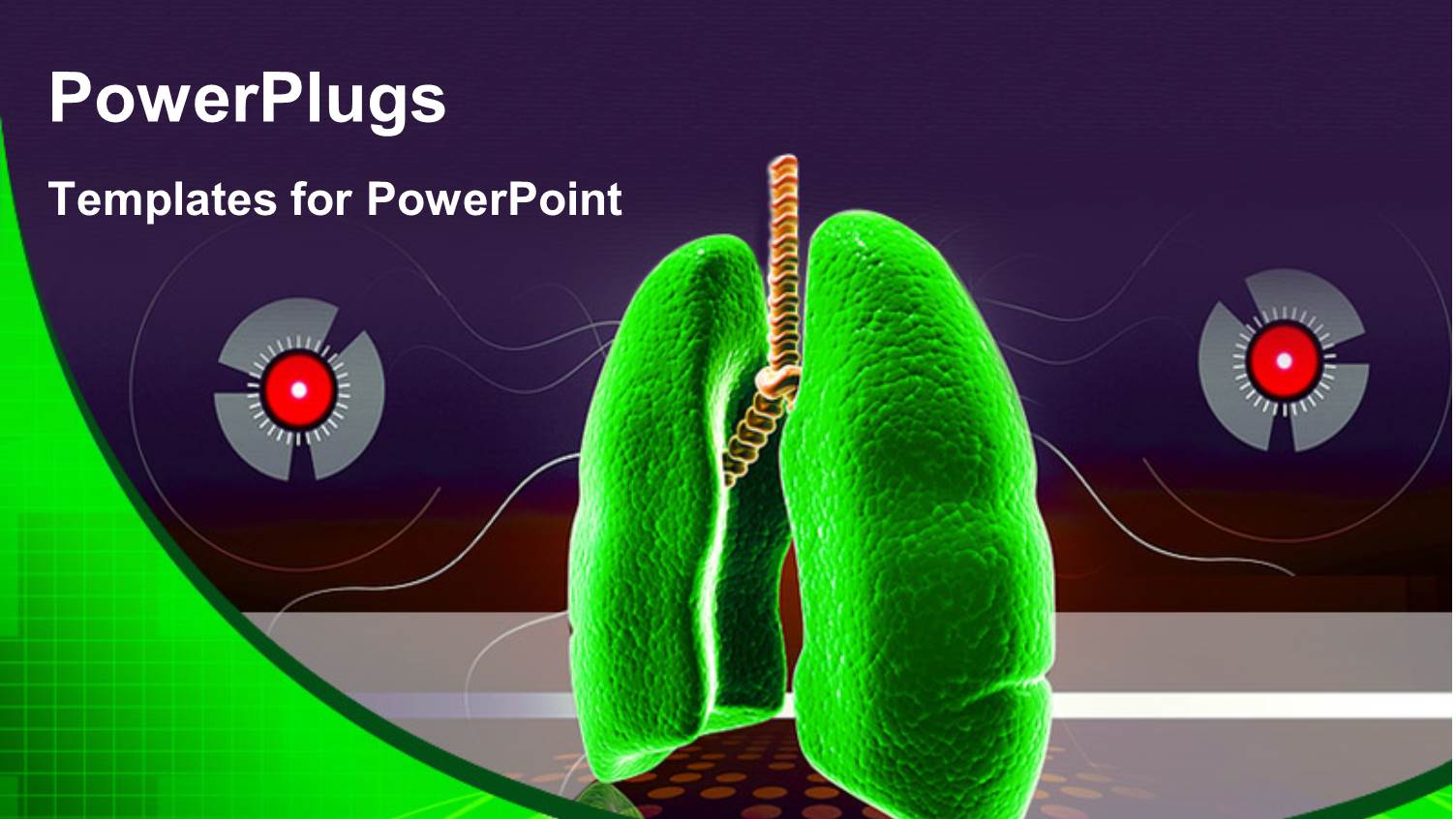 Human Lungs on Color Background