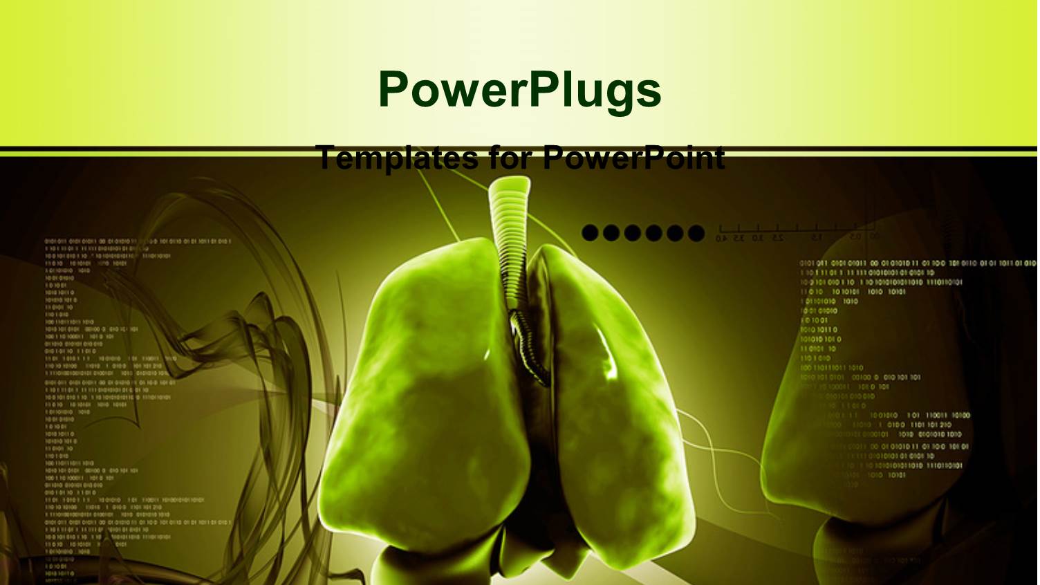 Human Lungs with Digital Colorful Background