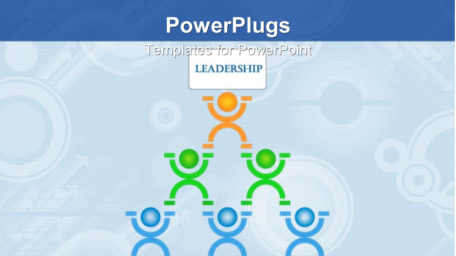 Human Pyramid Leadership Teamwork Planning Communication Collaboration Blue Background