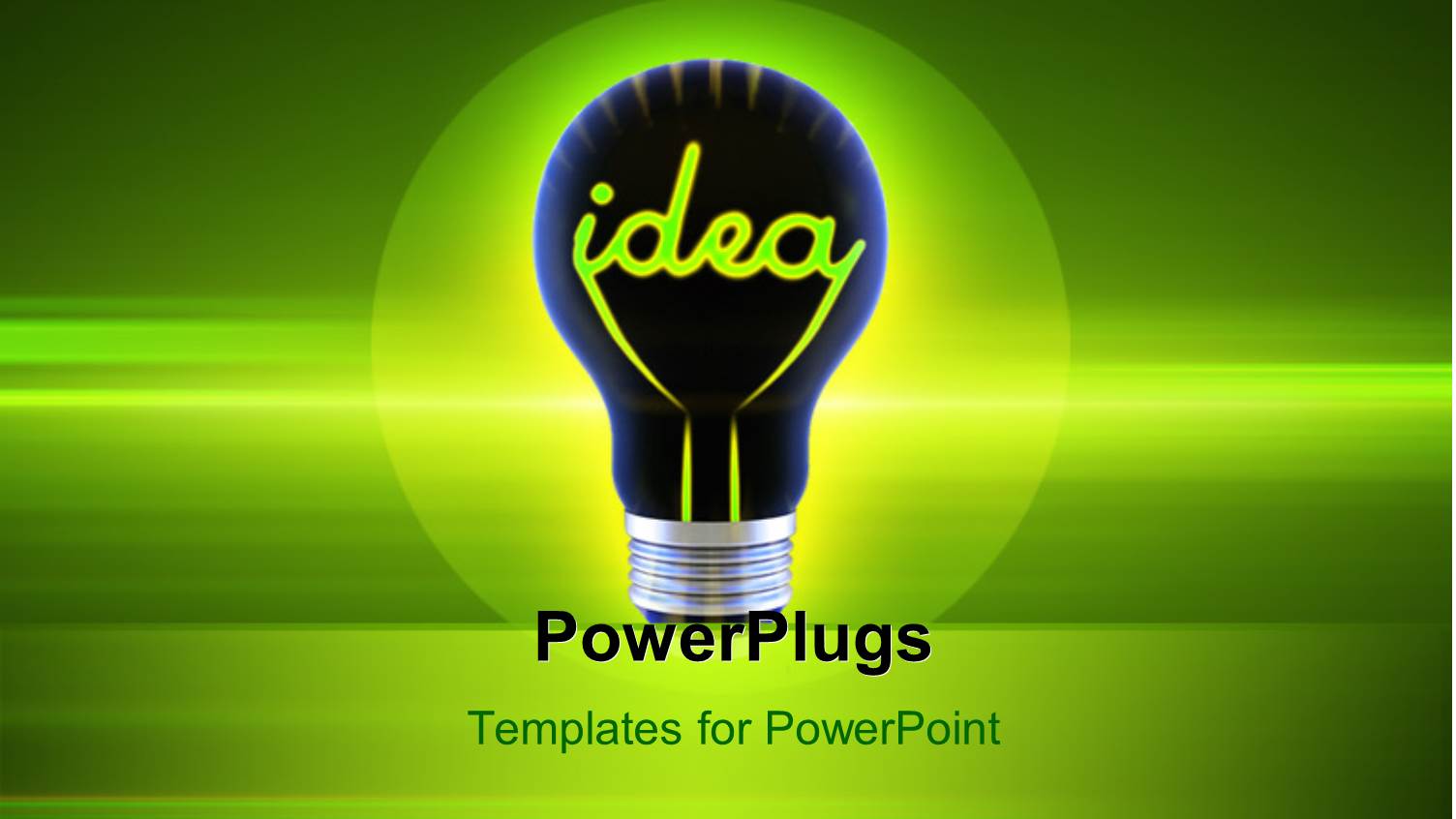 Idea Bulb Over a Glowing Green Background Depicting Innovation