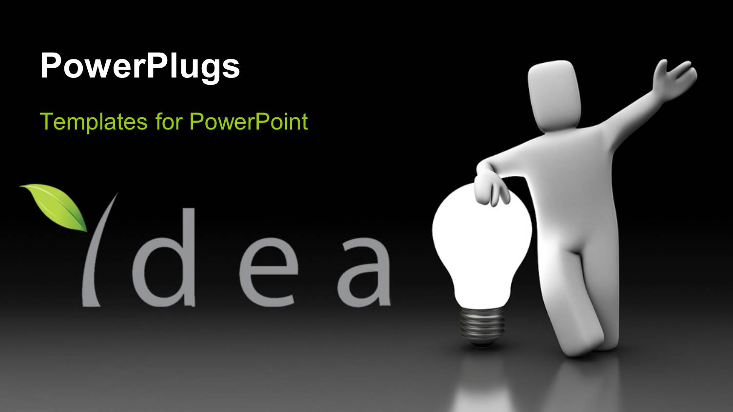 a Person with an Idea and Greyish Abckground