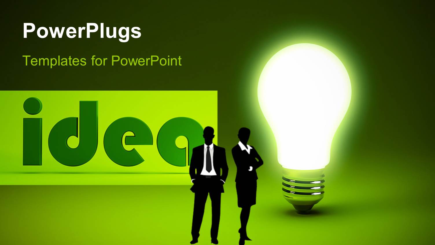 a Bulb with Two Figures and an Idea