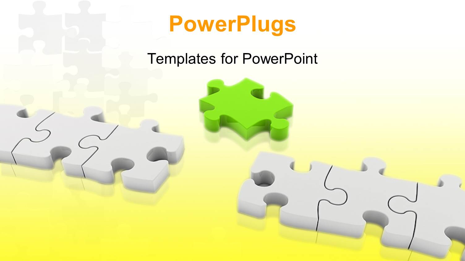 a Number of Puzzle Pieces with Yellowish Background