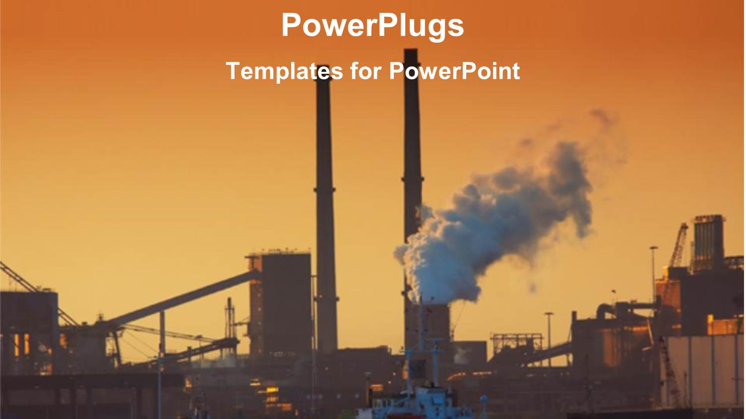 an Industrial Background with Place for Text in Front