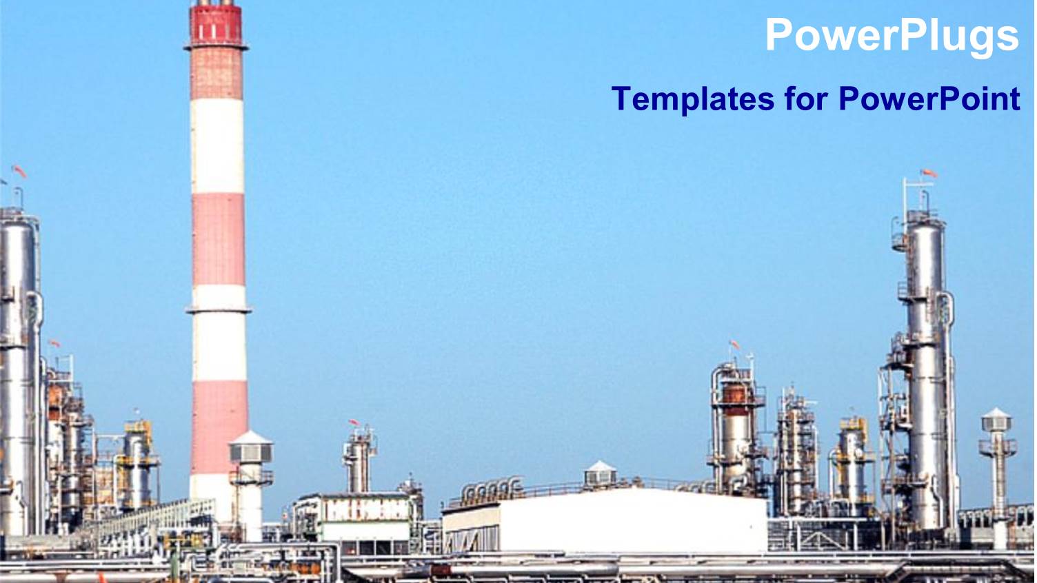 Industrial Plant with Sky Blue Background