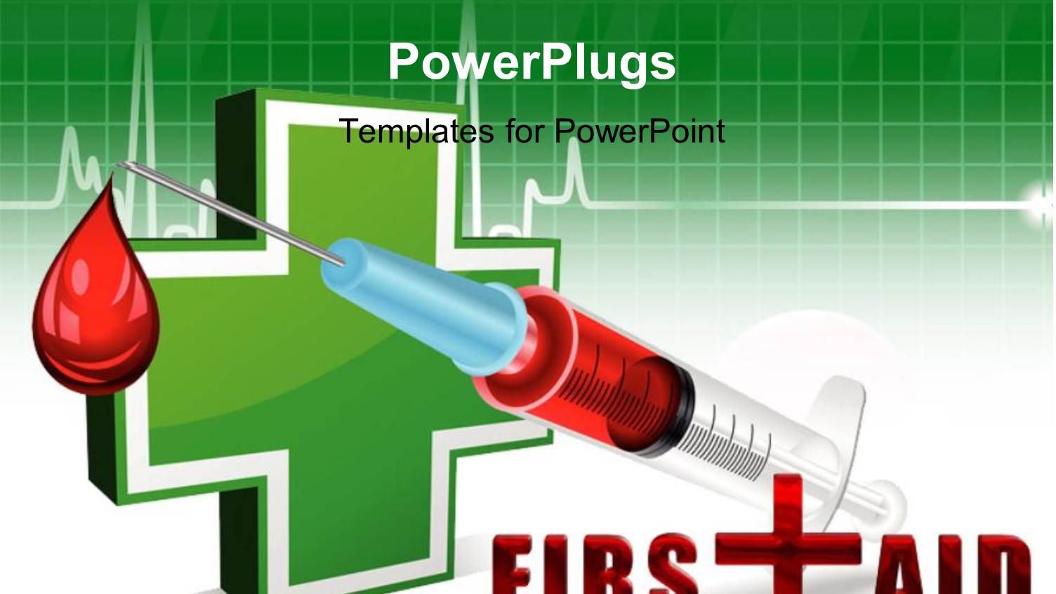 an Injection with a Medical Sign in the Background