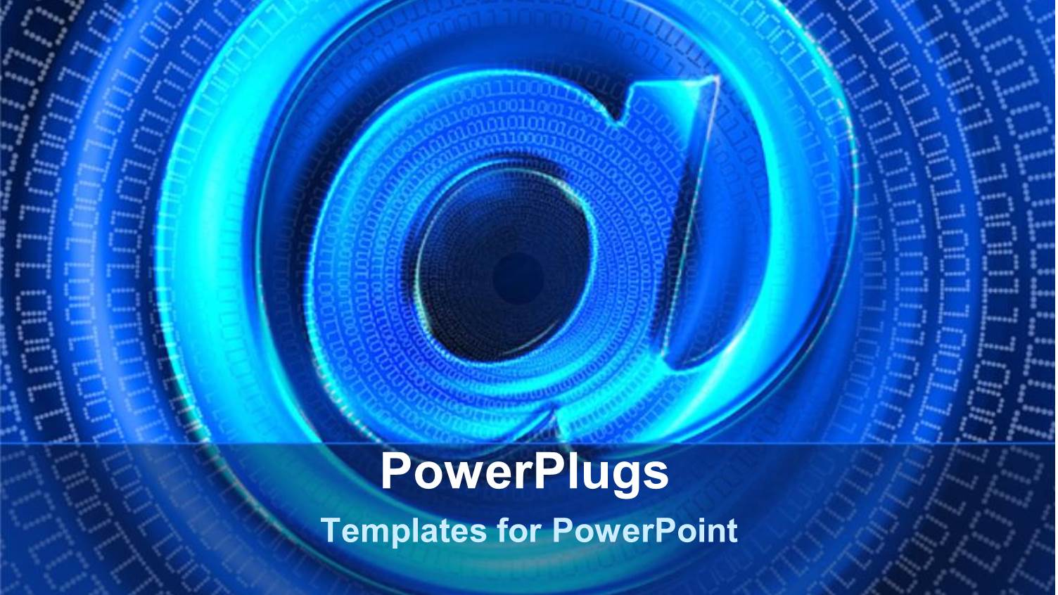 Internet Depiction with Stylish Email Symbol in Blue Background