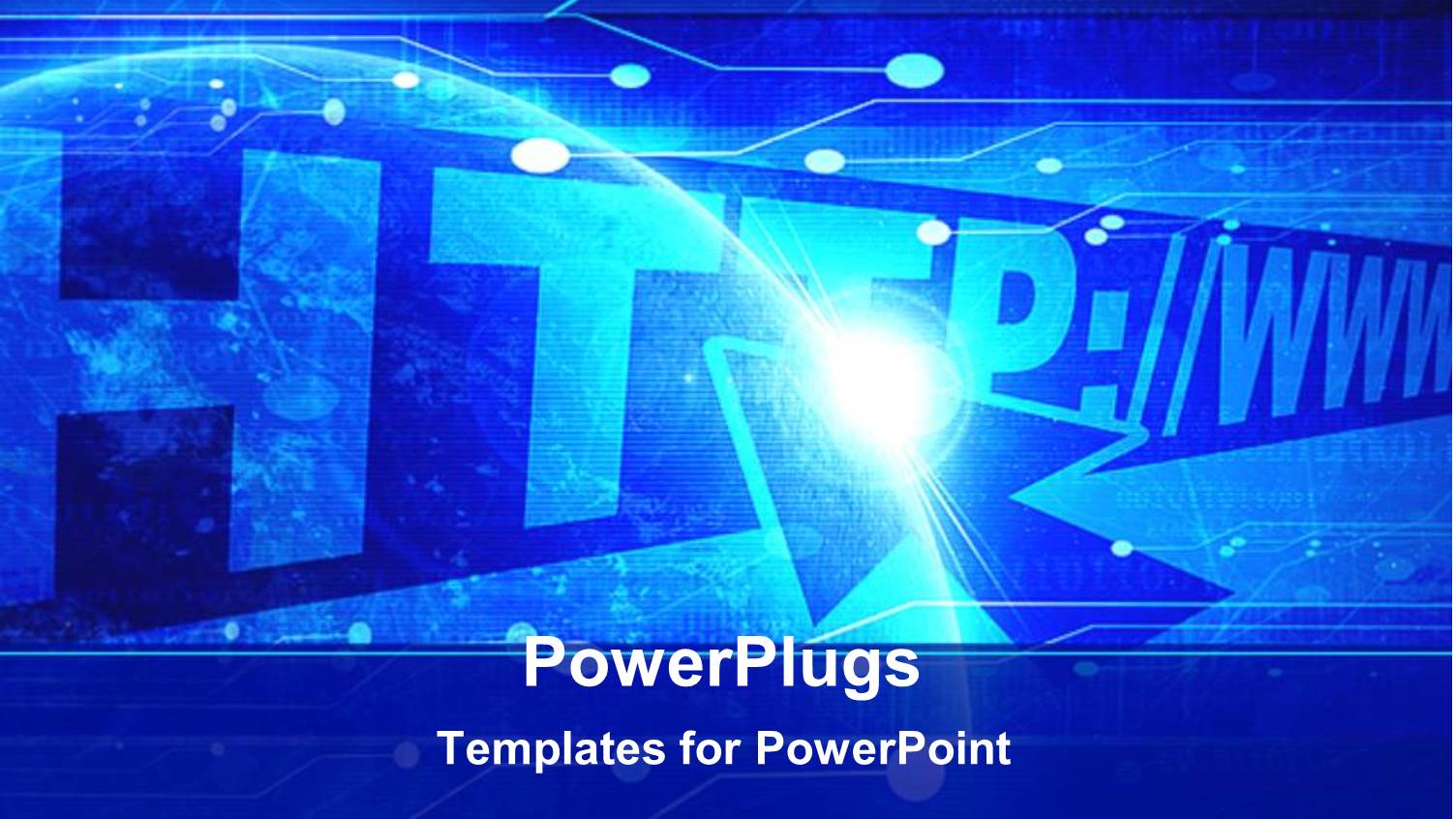 Internet Theme with Address Bar and Address Inserted and Cursor Over Http