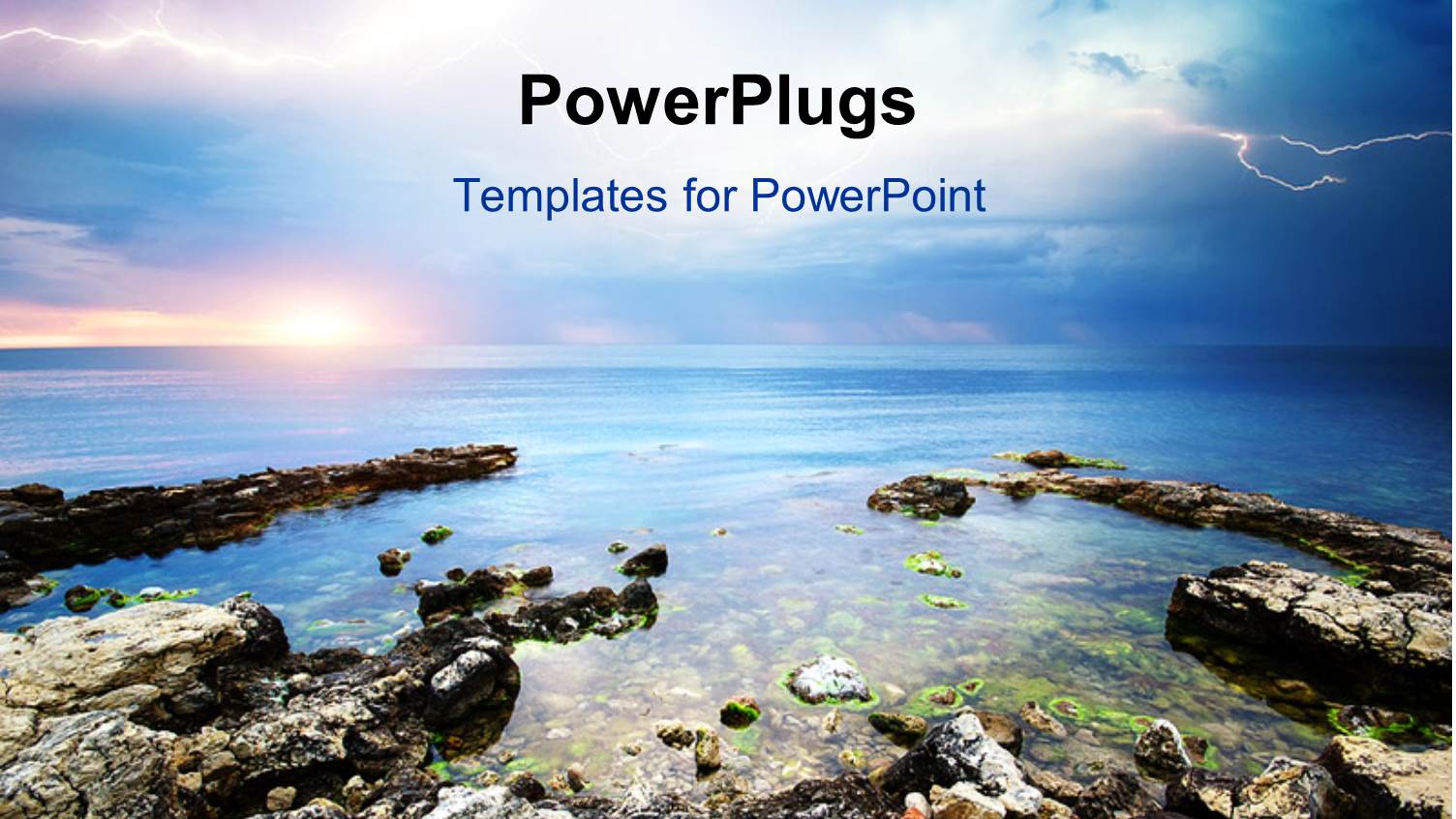 an Island with a Beautiful Sky in the Background