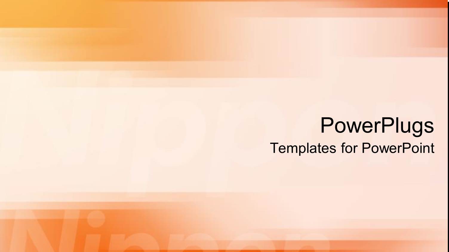 Japanese Technology Motif with Orange and Yellow Ombre Background