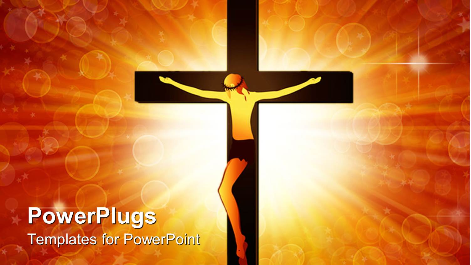 the Jesus on the Cross with Light in the Background