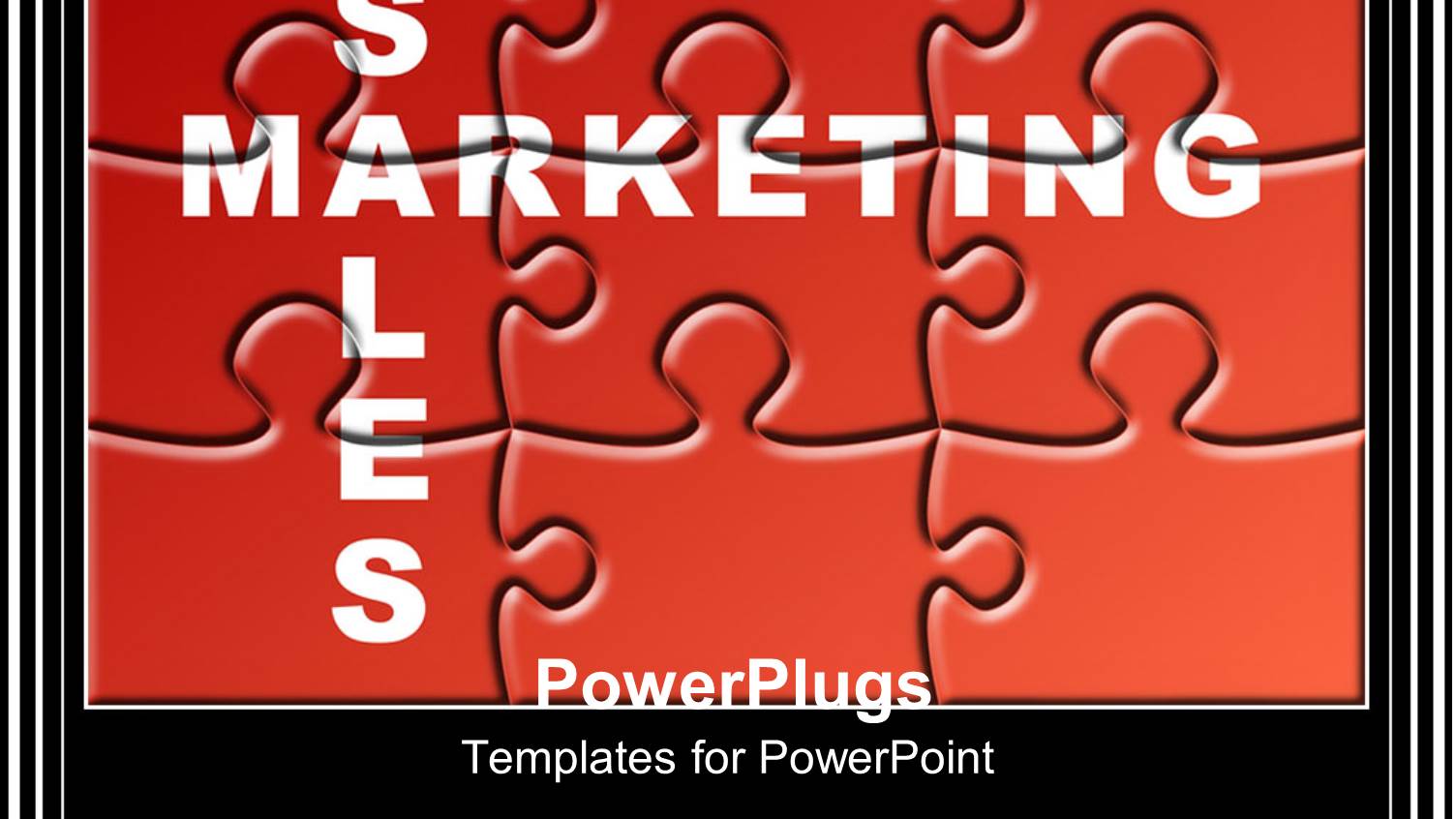 a Jigsaw Puzzle with Black Background