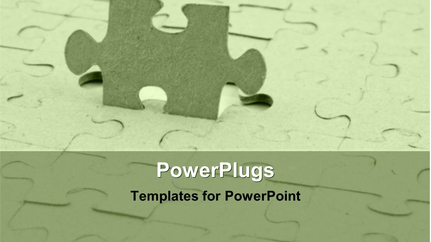 Jigsaw Puzzle with Missing Piece Standing on Side