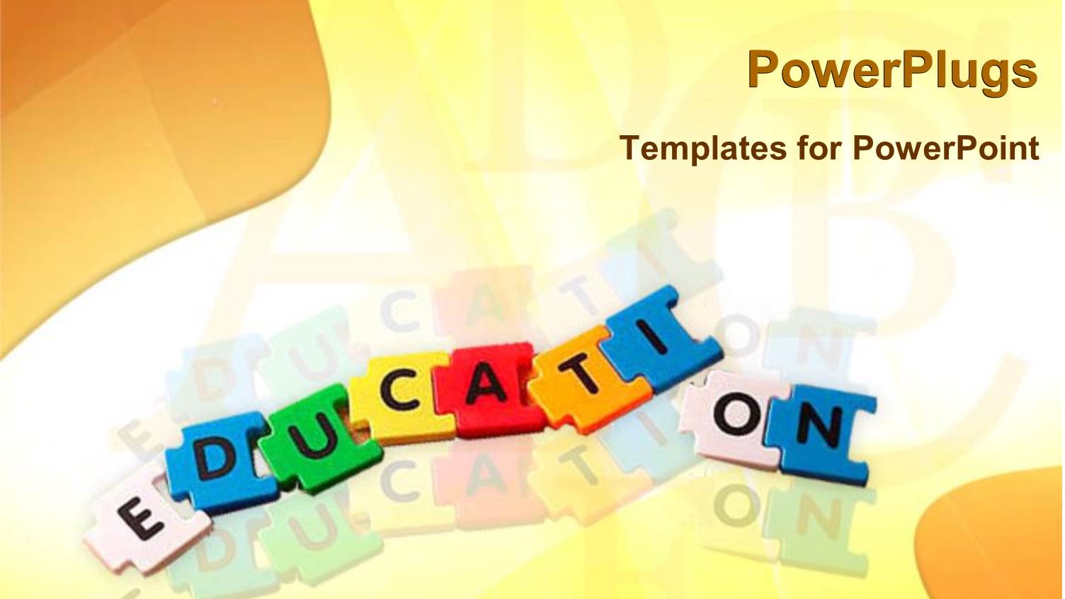 Jigsaw Puzzle Pieces Forming Word 'Education' on Colorful Background