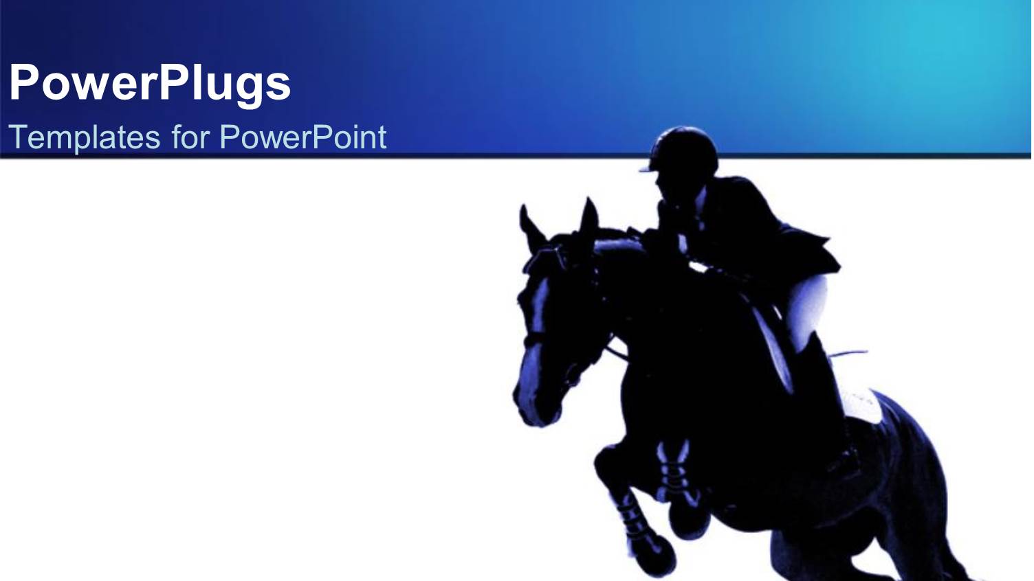 Jockey Riding Jumping Horse, White Background