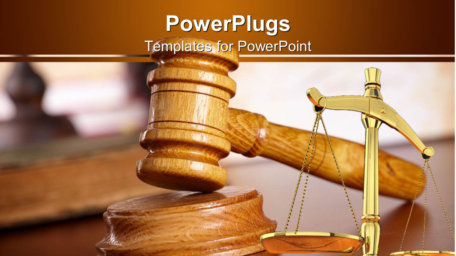 a Judges Wooden Gravel and a Justice Balance Scale