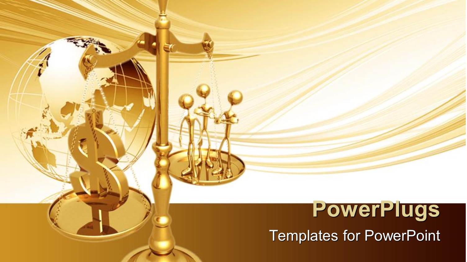 a Justice Scale with an Earth Globe at the Background