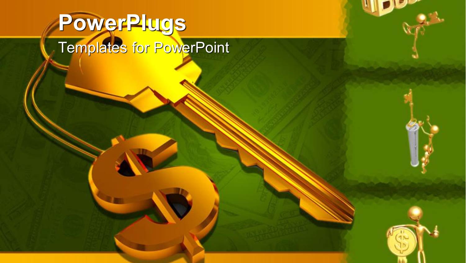 a Key with a Dollar Sign and Dollar Notes in the Background