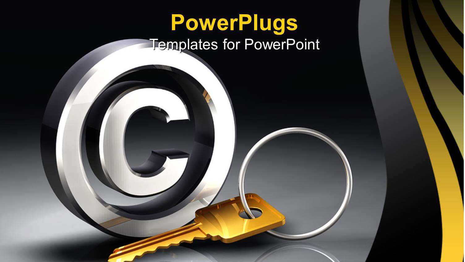 a Key in a Key Chain with Grayish Background