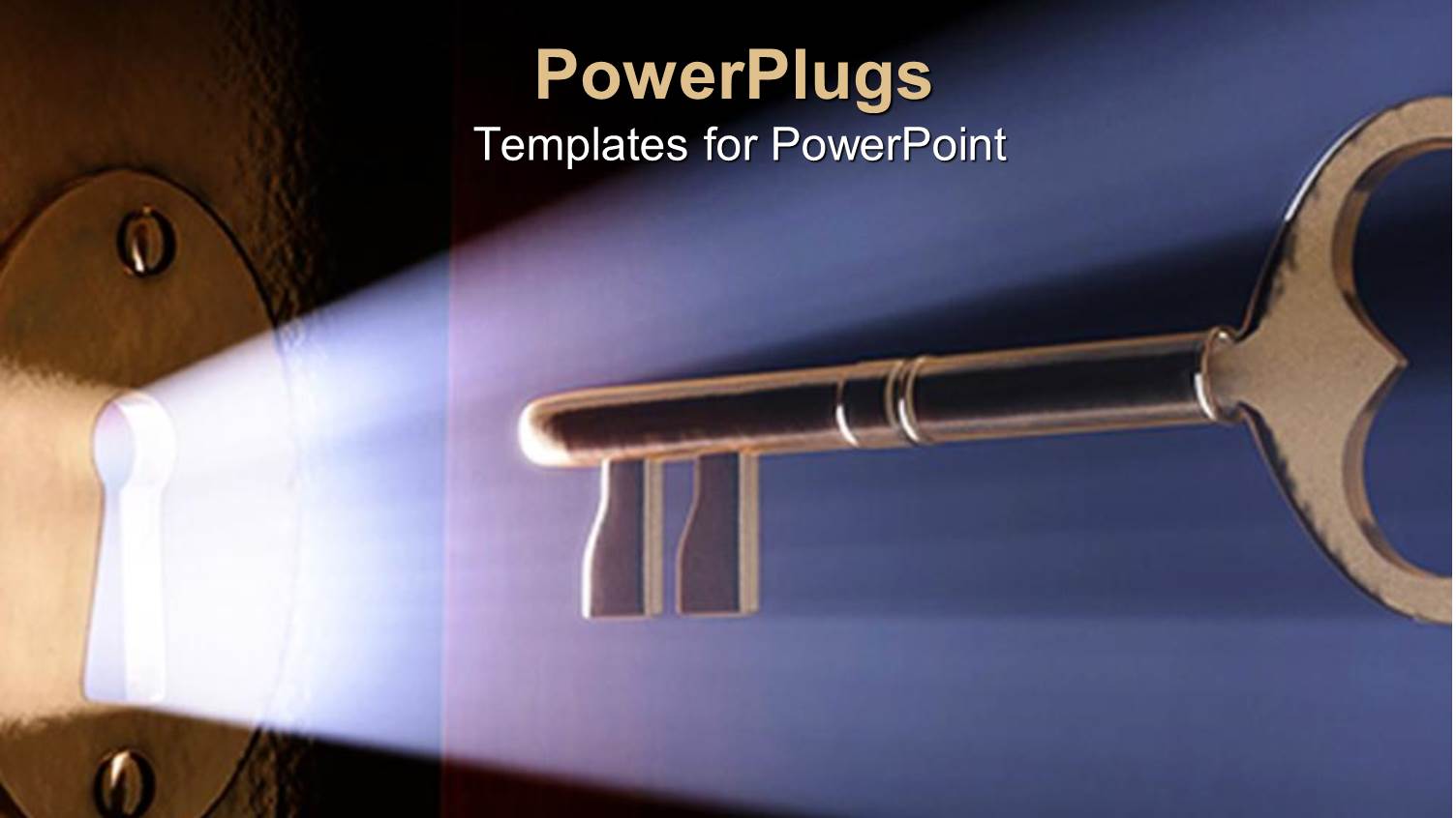 a Key with a Keyhole and Light Coming Out of it