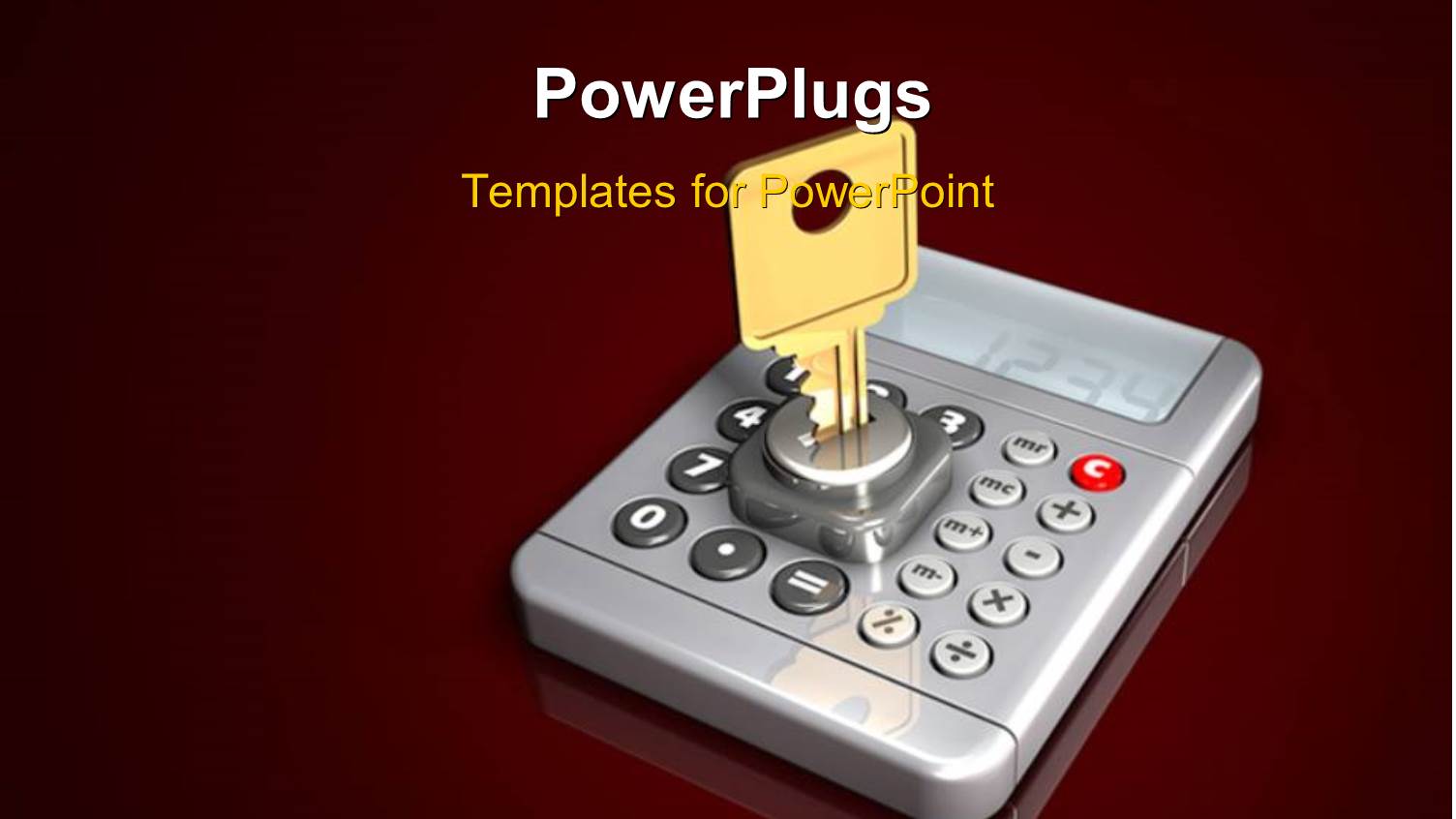 a Key in the Keyhole with a Machine