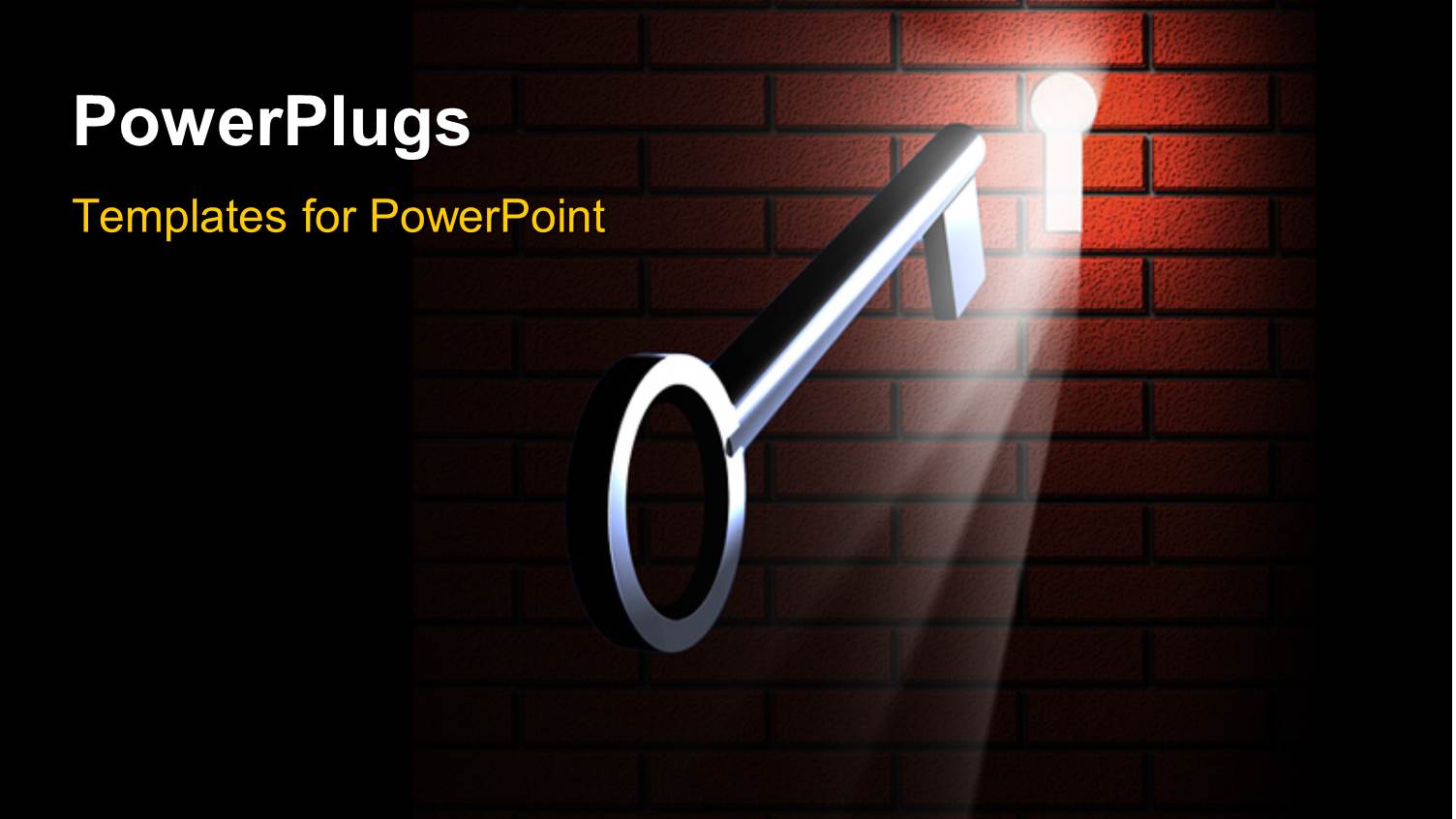 a Key in the Keyhole in a Wall