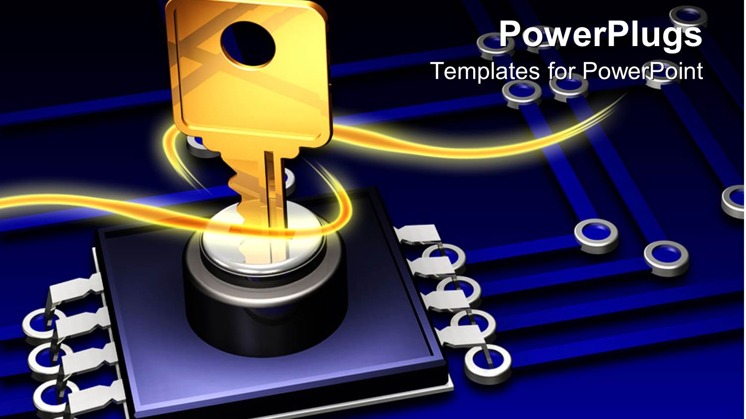 a Key with a Number of Lines in the Background