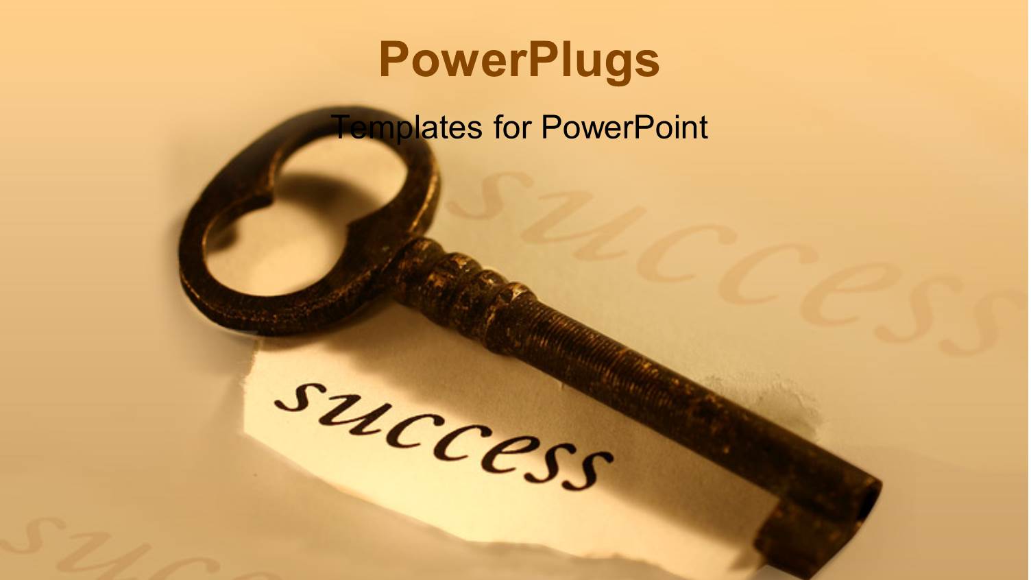 a Key with Skin Color Background and Place for Text