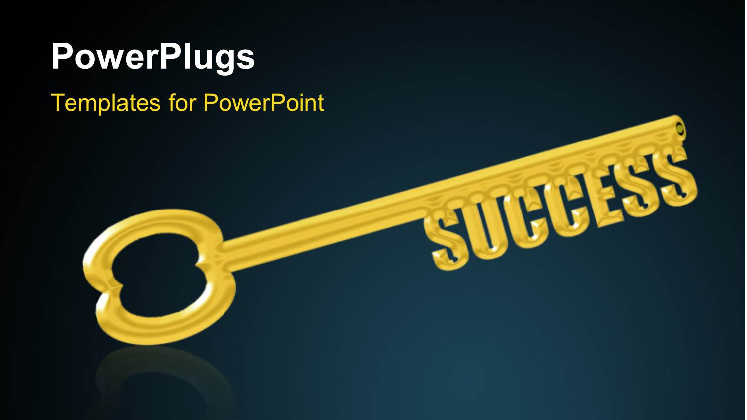 Key to Success, a Gold Key with the Word Success