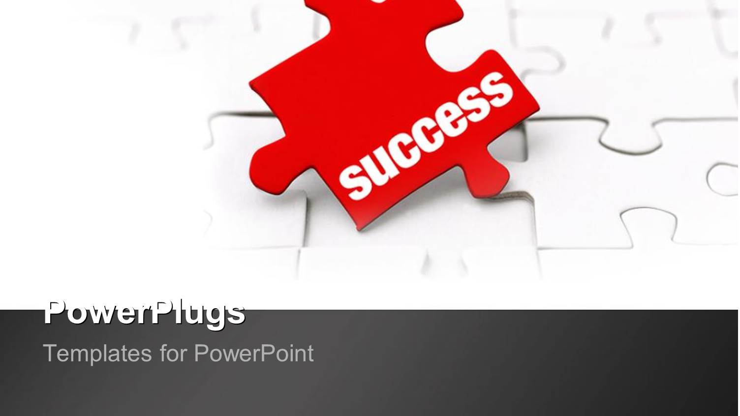 the Key to Success as a Metaphor Missing Red Puzzle Piece on a White Background