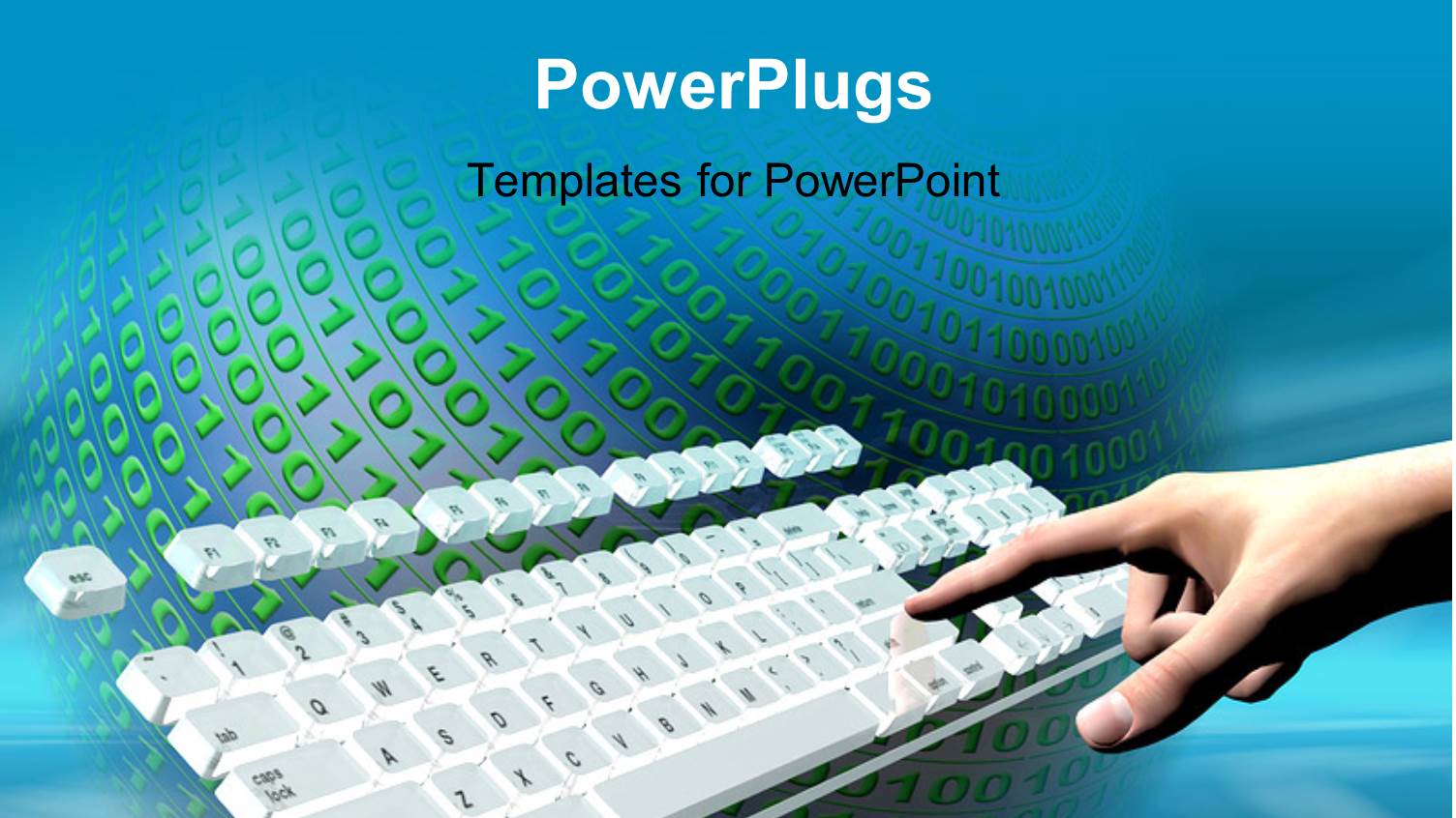 a Keyboard with a Lot of Binary Numbers Around