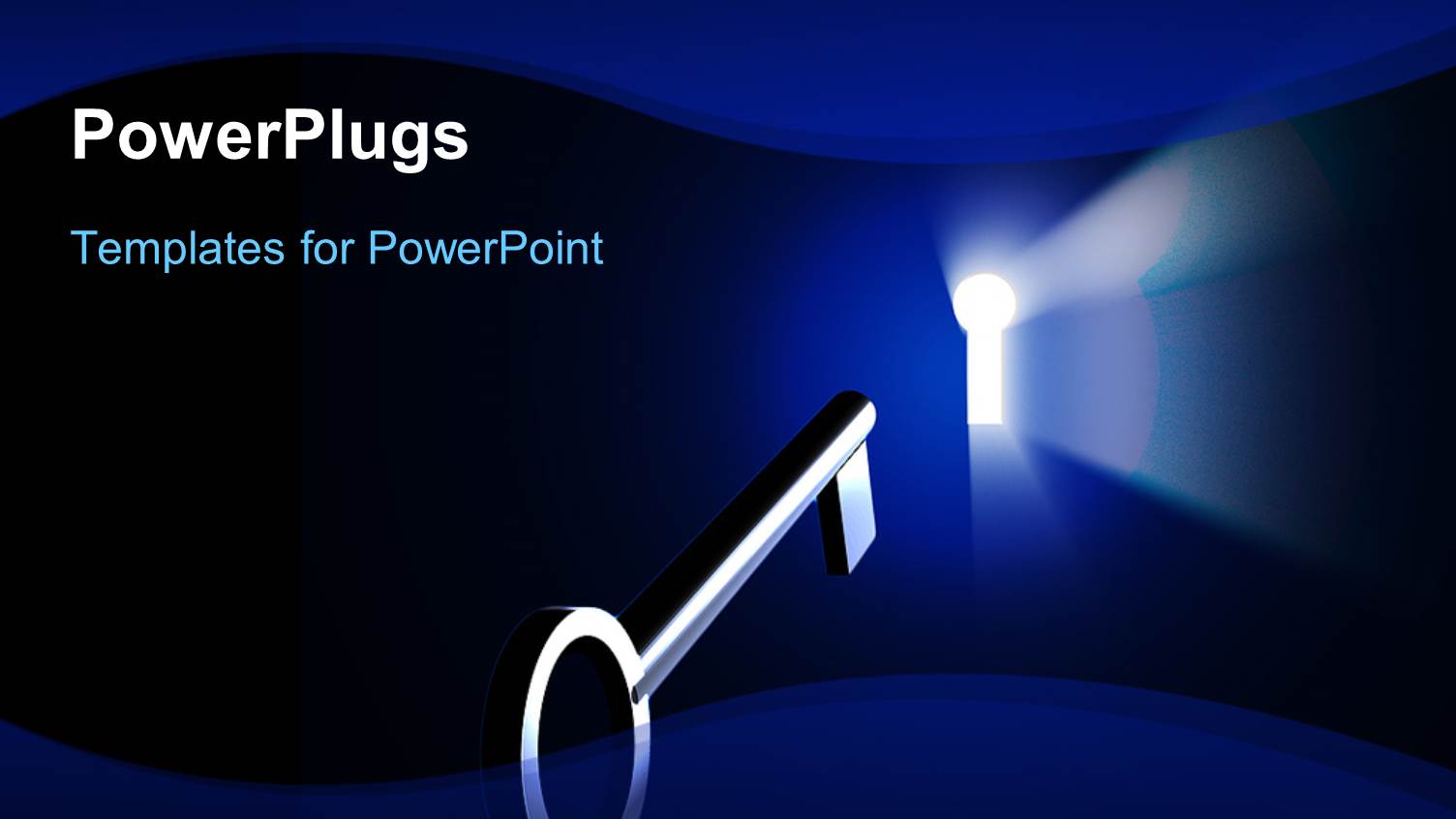 Light Rays Shinning Through a Key Hole with a Metal Key