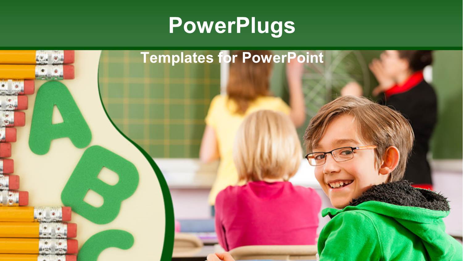 a Kid Being Happy in Class