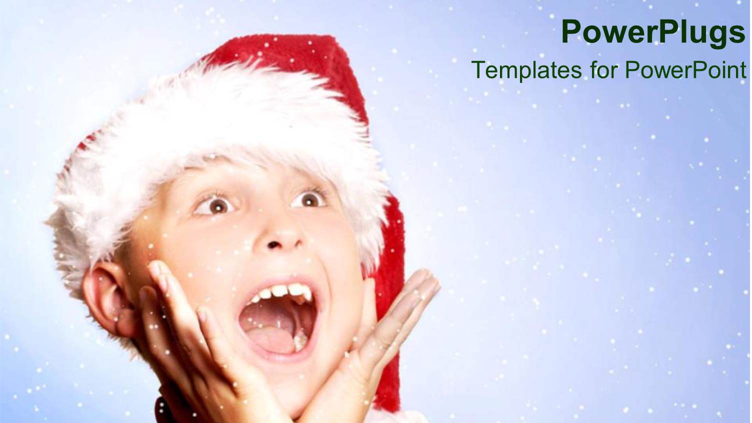 a Kid Celebrating with Snow in the Background