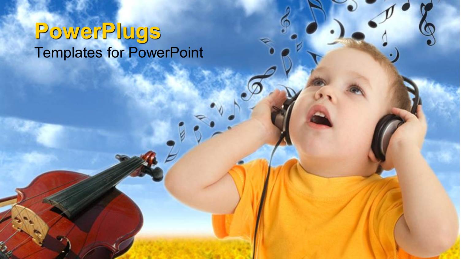 a Kid Listening to Music and Enjoying it