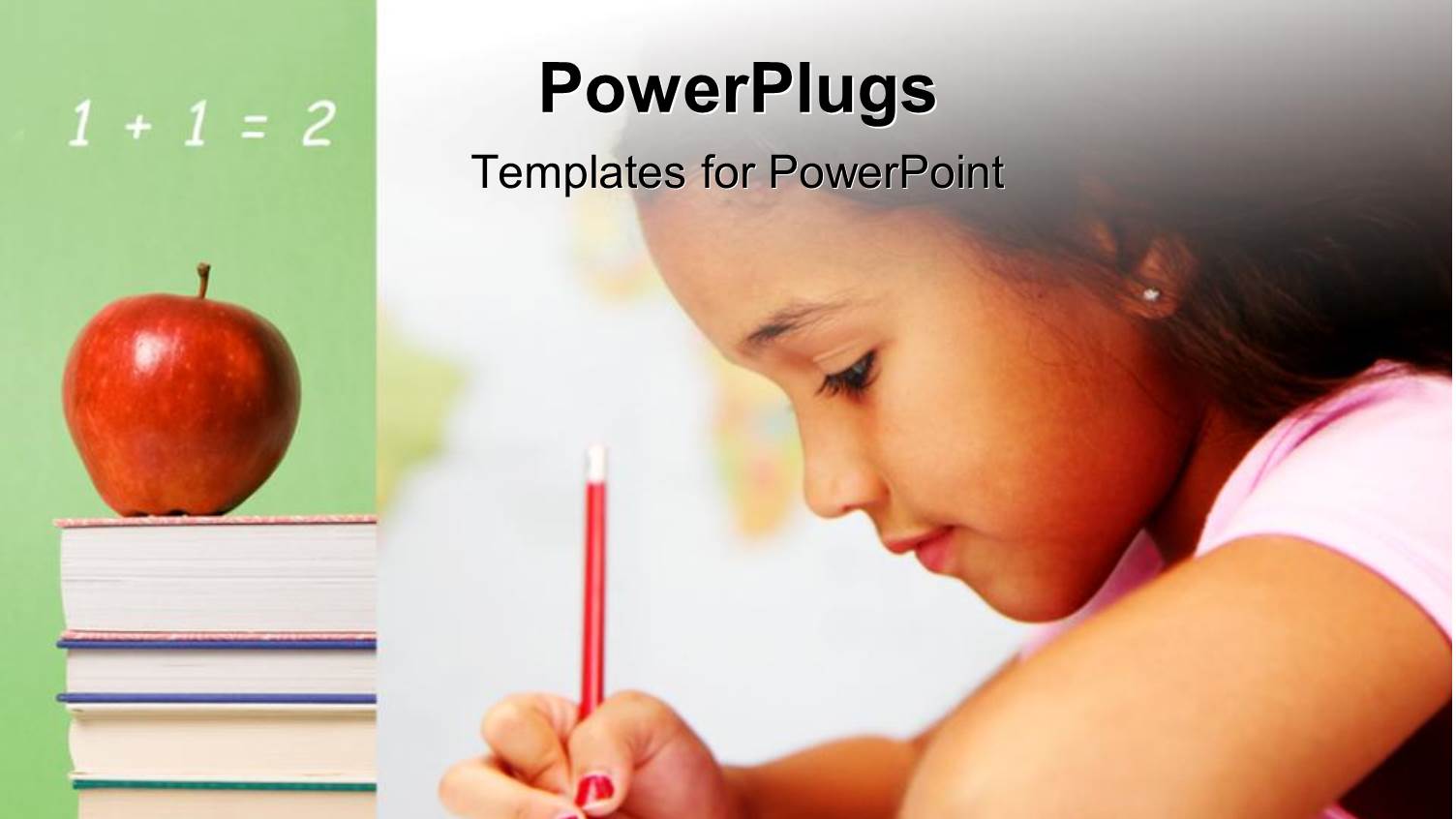 a Kid with a Number of Books in the Background