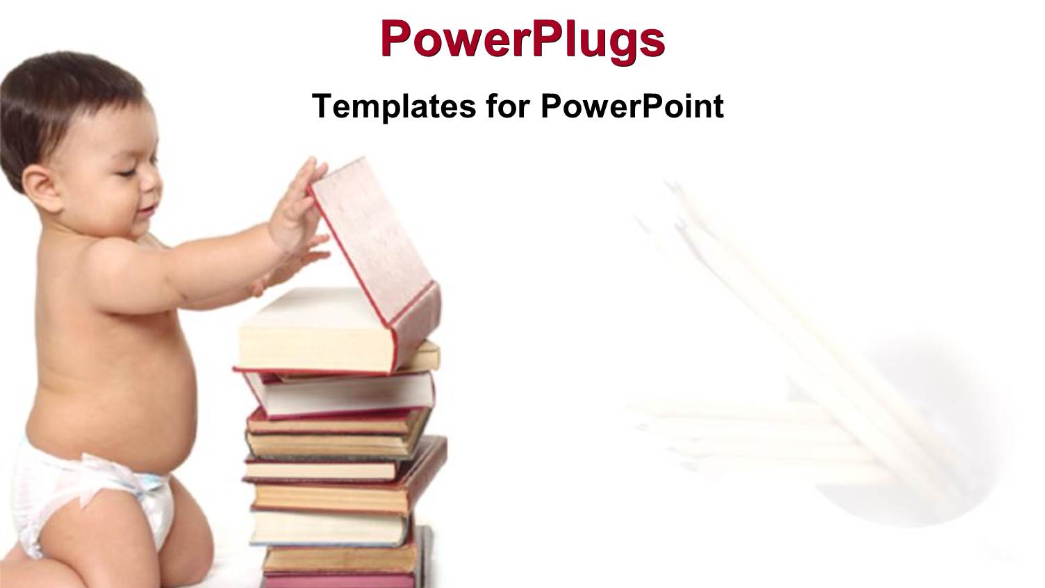 a Kid Opening a Book with White Background