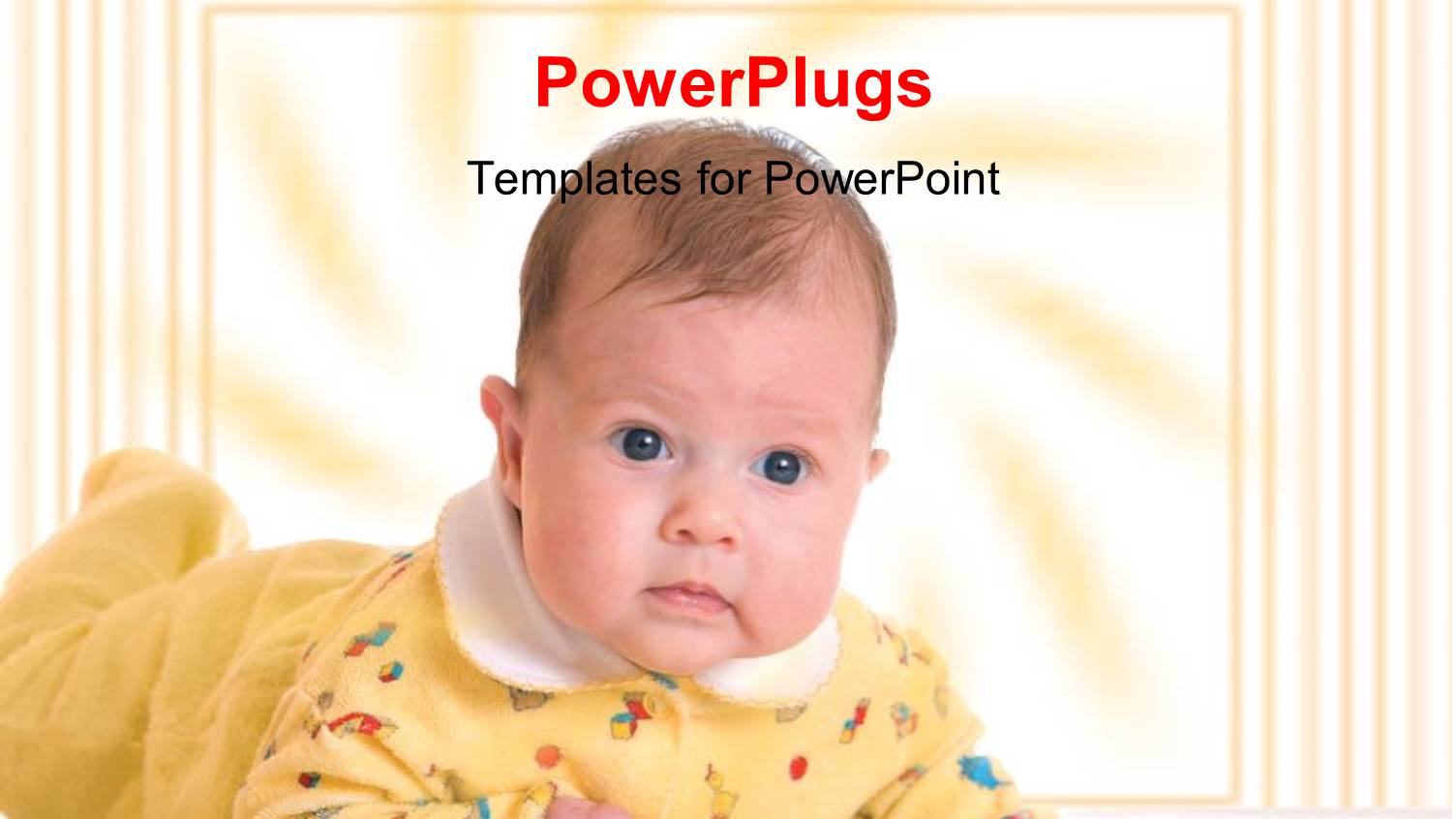 a Kid with Yellowish Background and Place for Text