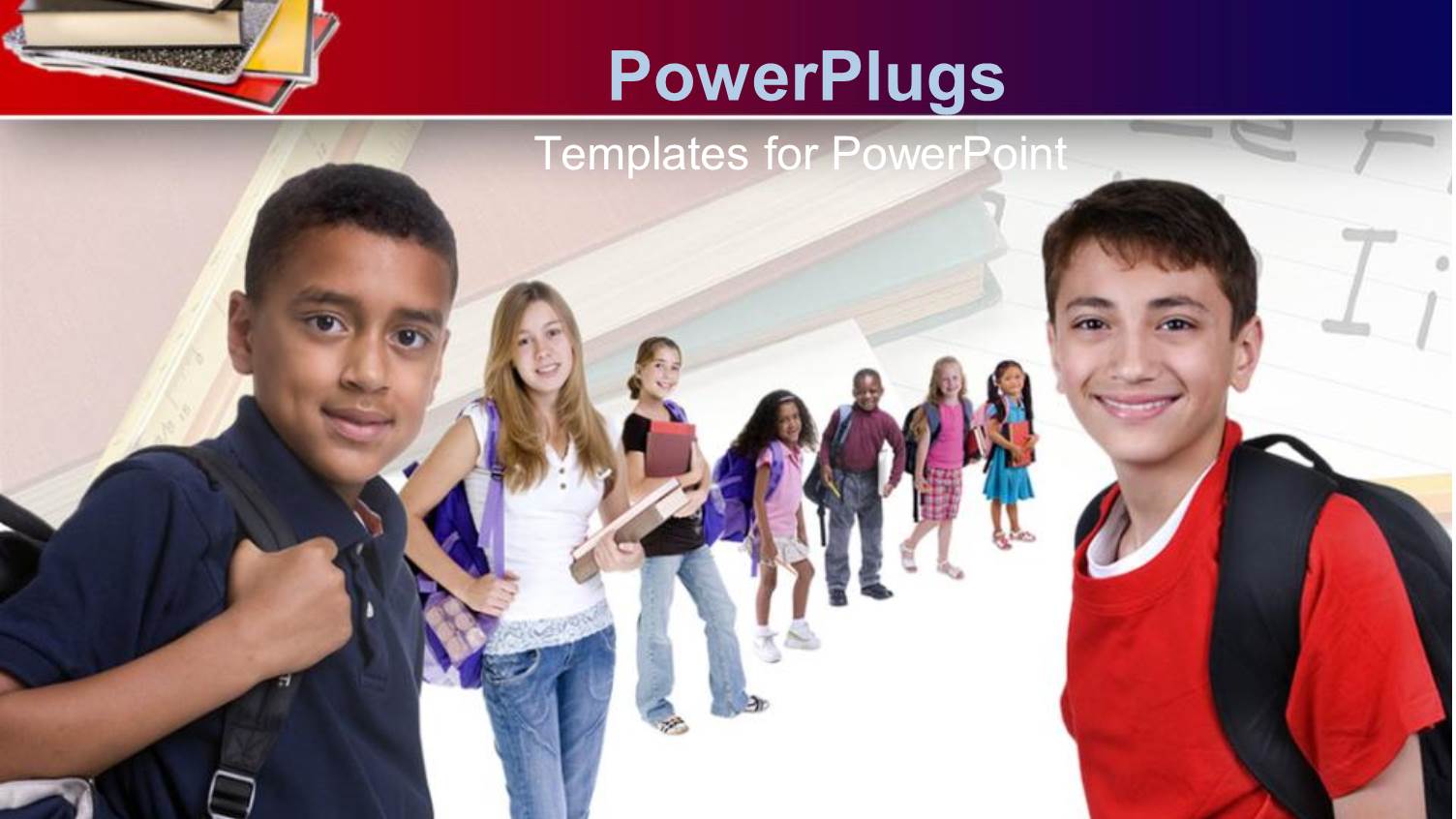 Kids with Backpacks Ready for New School Year