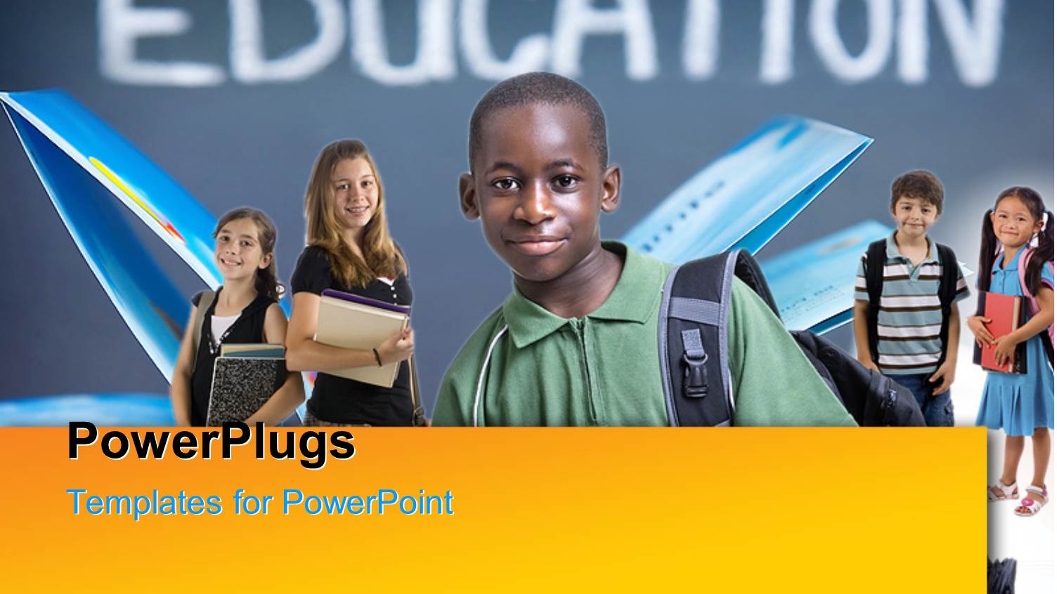 Kids Carrying School Back Packs Dressed for School 