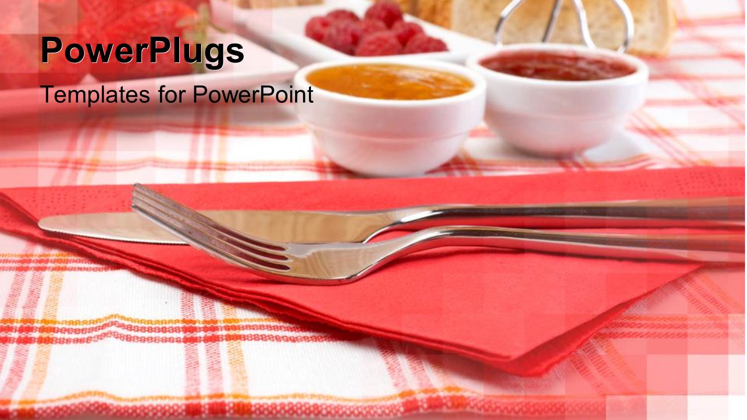 the Knife and Fork Placed in Front with Background Consisting of Dining Table