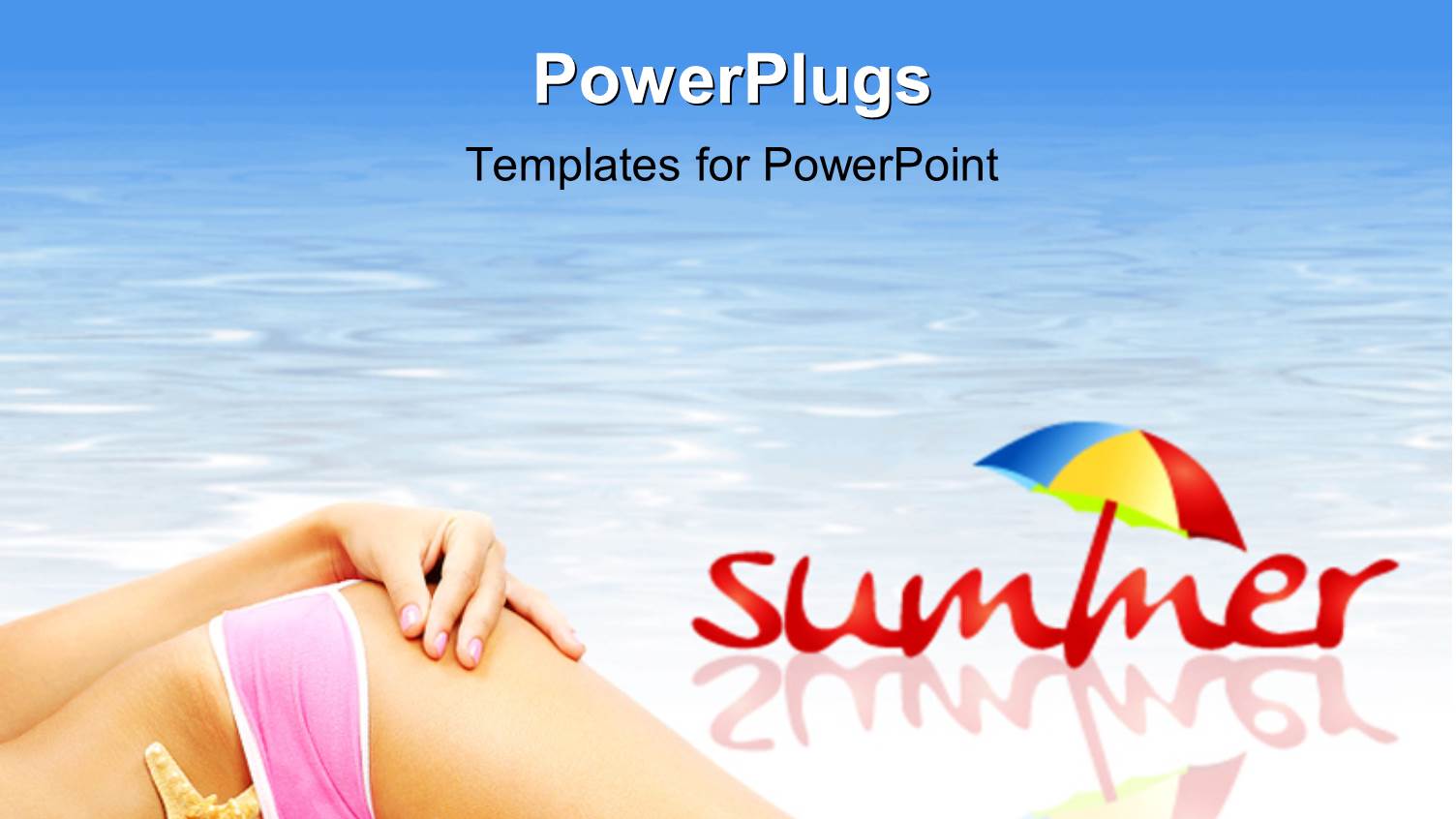 a Lady Enjoying on the Beach with a Star Fish in her Bikini