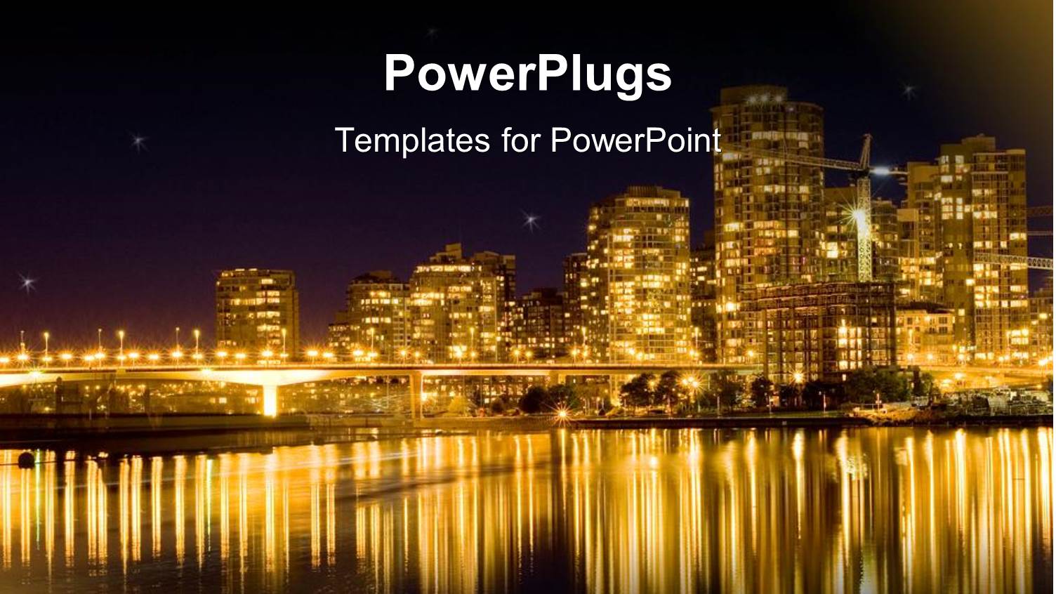 a Landscape View of the Night Life of an Uran City