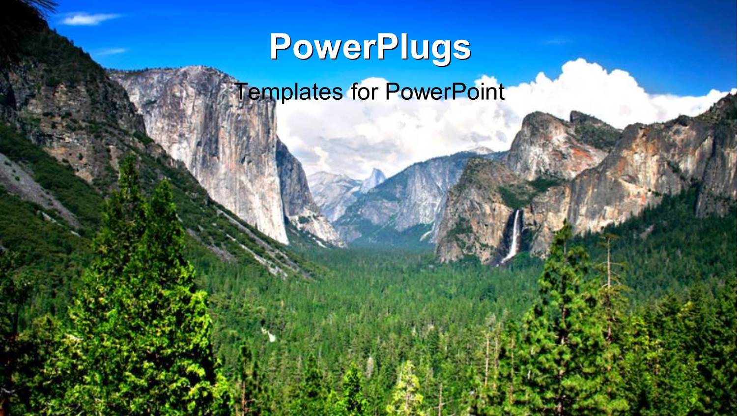 Landscape of Yosemite National Park with Green Vegetation Between Rocks